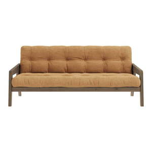 Horčicová rozkladacia pohovka 190 cm Grab Carob – Karup Design vyobraziť