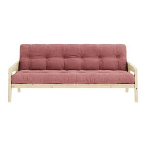 Ružová rozkladacia pohovka 190 cm Grab Clear – Karup Design vyobraziť