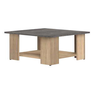 Konferenčný stolík s doskou v dekore betónu 67x67 cm Square - TemaHome vyobraziť