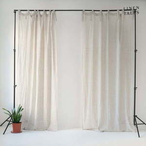 Krémová záclona 130x300 cm Daytime - Linen Tales vyobraziť
