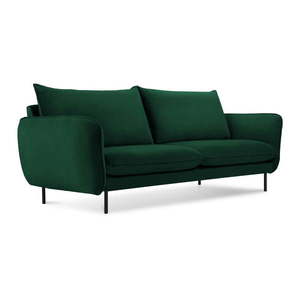 Tmavozelená zamatová pohovka 160 cm Vienna – Cosmopolitan Design vyobraziť