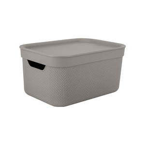 Plastový úložný box s vekom Deco - Rotho vyobraziť