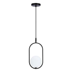 Čierne závesné svietidlo so skleneným tienidlom 18.5x15 cm Cordel - Candellux Lighting vyobraziť