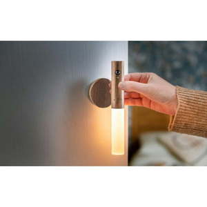 Hnedé LED nástenné svietidlo na USB Baton – Gingko vyobraziť