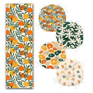 Set 4 ks sedákov a behúňa na stôl – Mila Home vyobraziť