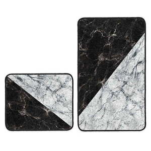 Čiernobiele kúpeľňové predložky v súprave 2 ks 60x100 cm - Mila Home vyobraziť