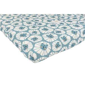 Napínacia bavlnená detská plachta do postieľky 60x120 cm Denim Lions - Malomi Kids vyobraziť
