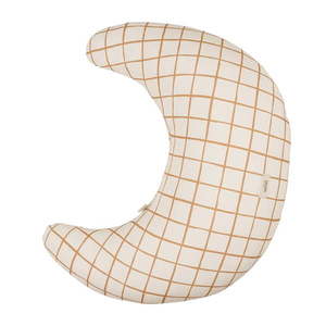 Béžový dojčiaci vankúš Camel Check - Malomi Kids vyobraziť
