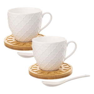 Porcelánové hrnčeky v súprave 2 ks 250 ml Whiteline - Orion vyobraziť