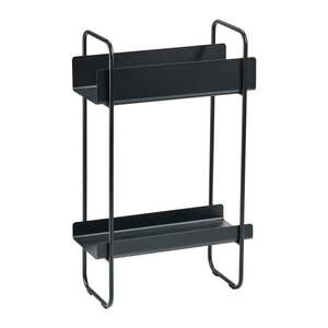 Čierny kovový konzolový stolík 24x48 cm A-Console - Zone vyobraziť