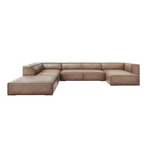 Svetlohnedá kožená rohová pohovka (ľavý roh) Madame - Windsor & Co Sofas vyobraziť
