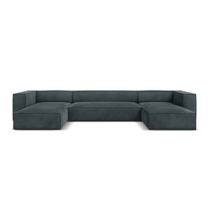 Rohová pohovka (do "U") v petrolejovej/sivej farbe Madame - Windsor & Co Sofas vyobraziť