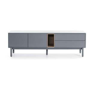 Modrý/sivý TV stolík 180x56 cm Corvo – Teulat vyobraziť