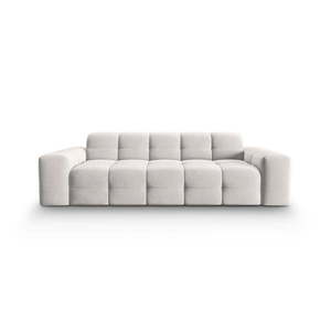 Svetlosivá zamatová pohovka 222 cm Kendal - Micadoni Home vyobraziť