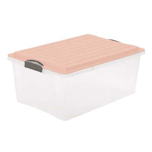 Plastový úložný box s vekom Compact - Rotho vyobraziť
