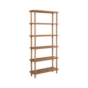 Knižnica v dekore borovice v prírodnej farbe 80x168, 5 cm Step - Kalune Design vyobraziť