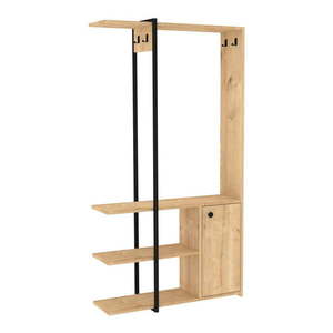 Čierna/prírodná predsieňová zostava Kumsal - Kalune Design vyobraziť