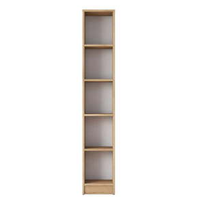 Knižnica v dekore orecha v prírodnej farbe 30x170 cm Allen - Kalune Design vyobraziť