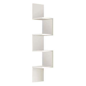 Biela nástenná knižnica 22x117 cm Laura – Kalune Design vyobraziť