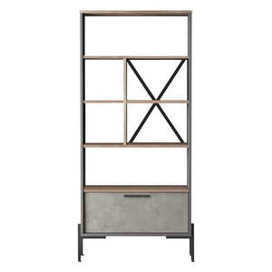 Sivá knižnica 75, 5x161 cm Magda - Kalune Design vyobraziť