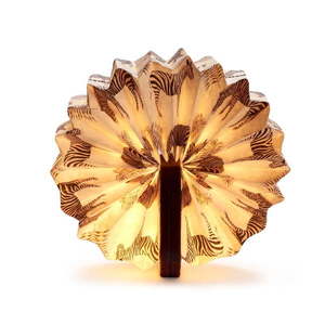 Tmavohnedá stmievateľná stolová lampa (výška 3, 5 cm) Velvet Accordion – Gingko vyobraziť