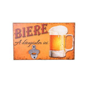 Nástenný otvárač na fľaše Antic Line Biere vyobraziť