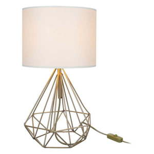 Stolová lampa s textilným tienidlom v krémovo-zlatej farbe (výška 46, 5 cm) Pena – Squid Lighting vyobraziť