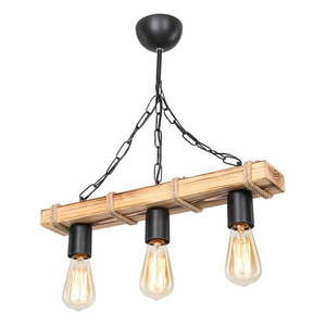 Stropné svietidlo v čierno-prírodnej farbe 10.5x48.5 cm – Squid Lighting vyobraziť