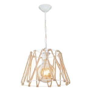 Stropné svietidlo v bielo-prírodnej farbe 55x30 cm – Squid Lighting vyobraziť