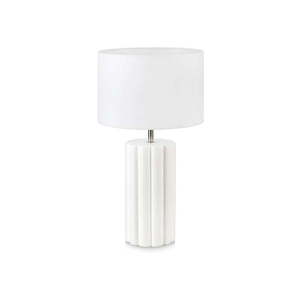 Biela stolová lampa Markslöjd Column, výška 44 cm vyobraziť