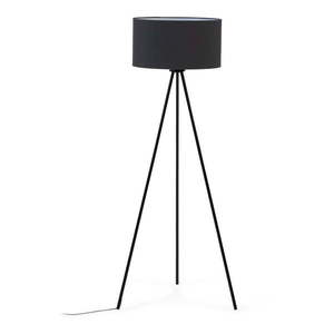 Čierna stojacia lampa s textilným tienidlom (výška 157 cm) Ikia - Kave Home vyobraziť