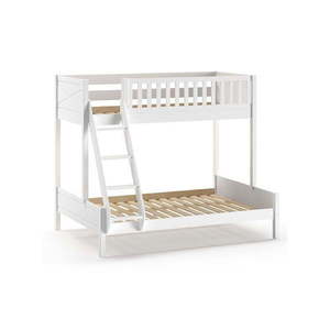 Biela poschodová detská posteľ 140x200/90x200 cm Scott - Vipack vyobraziť