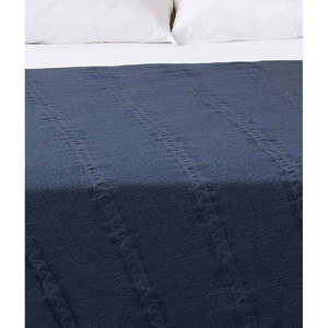 Tmavomodrý pléd 200x220 cm Trenza – Oyo Concept vyobraziť