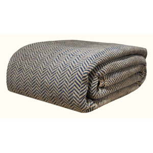 Tmavomodro-béžová prikrývka na dvojlôžko 200x220 cm Twin – Oyo Concept vyobraziť