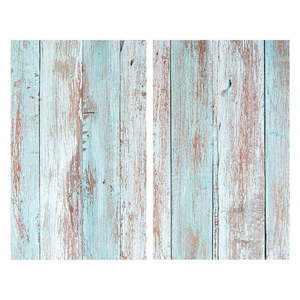 Kryty na sporák z tvrdeného skla v súprave 2 ks 52x30 cm Blue Wood - Allstar vyobraziť