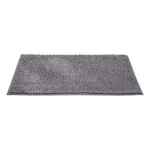 Tmavosivá textilná kúpeľňová predložka 50x80 cm Chenille - Allstar vyobraziť