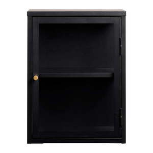 Čierna kovová závesná vitrína 45x60 cm Carmel – Unique Furniture vyobraziť