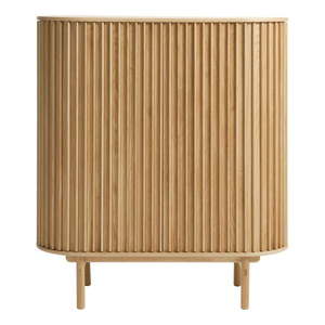 Skrinka v dekore duba v prírodnej farbe 110x125 cm Carno – Unique Furniture vyobraziť