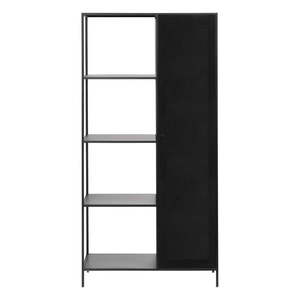 Čierna kovová knižnica 90x180 cm Malibu - Unique Furniture vyobraziť