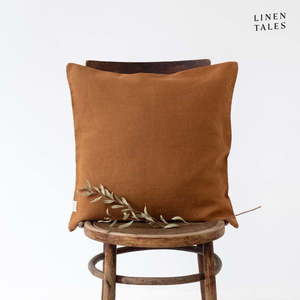 Ľanová obliečka na vankúš 40x40 cm Hazelnut – Linen Tales vyobraziť