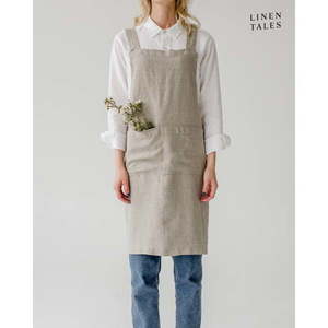 Ľanová zástera Crossback - Linen Tales vyobraziť