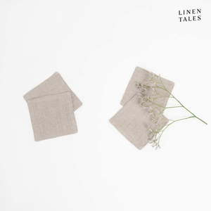 Béžové látkové obrúsky v súprave 4 ks - Linen Tales vyobraziť