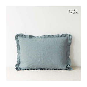 Ľanová obliečka na vankúš 40x60 cm Blue Fog – Linen Tales vyobraziť