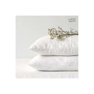 Ľanová obliečka na vankúš 80x80 cm White – Linen Tales vyobraziť