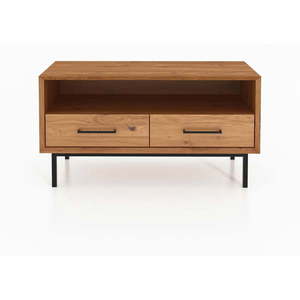 TV stolík z dubového dreva v prírodnej farbe 90x50 cm Abies - The Beds vyobraziť