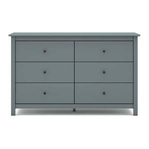 Komoda sivozelená z borovicového dreva 130x80x45 cm Misti – Marckeric vyobraziť