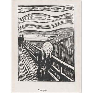Obraz 70x100 cm Edvard Munch Sketch – Wallity vyobraziť