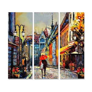 Obrazy v súprave 3 ks 20x50 cm Street – Wallity vyobraziť