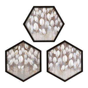 Obrazy v súprave 3 ks 35x35 cm Pentagons - Wallity vyobraziť