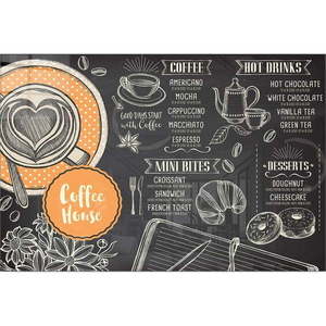 Sklenený obraz 70x50 cm Coffee House - Wallity vyobraziť